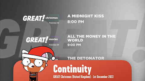 GREAT! Christmas (UK) - Continuity (1st December 2023)