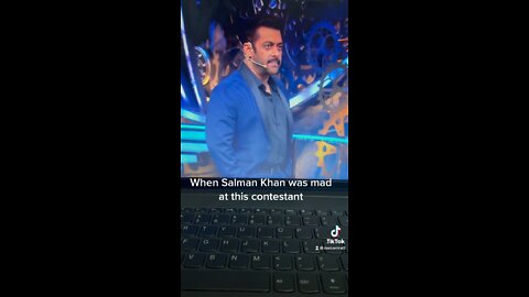 Salman Khan mad at Contestant