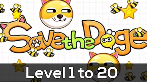 Save The DOG 🐶Play Store Game | Level 1 to 20 | #games #savethedoge #playstoregames #gaming