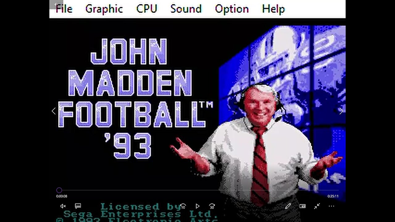 John Madden Football 93 rom