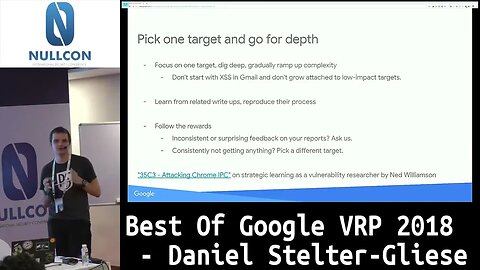 Best Of Google VRP 2018 Daniel Stelter Gliese