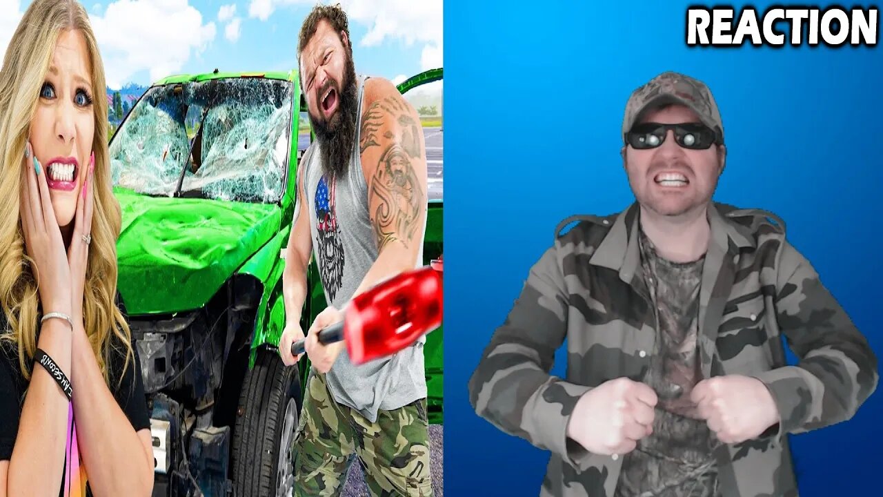 5 Ways To Destroy A Car With The World's Strongest Man! (Brianna) REACTION!!! (BBT)