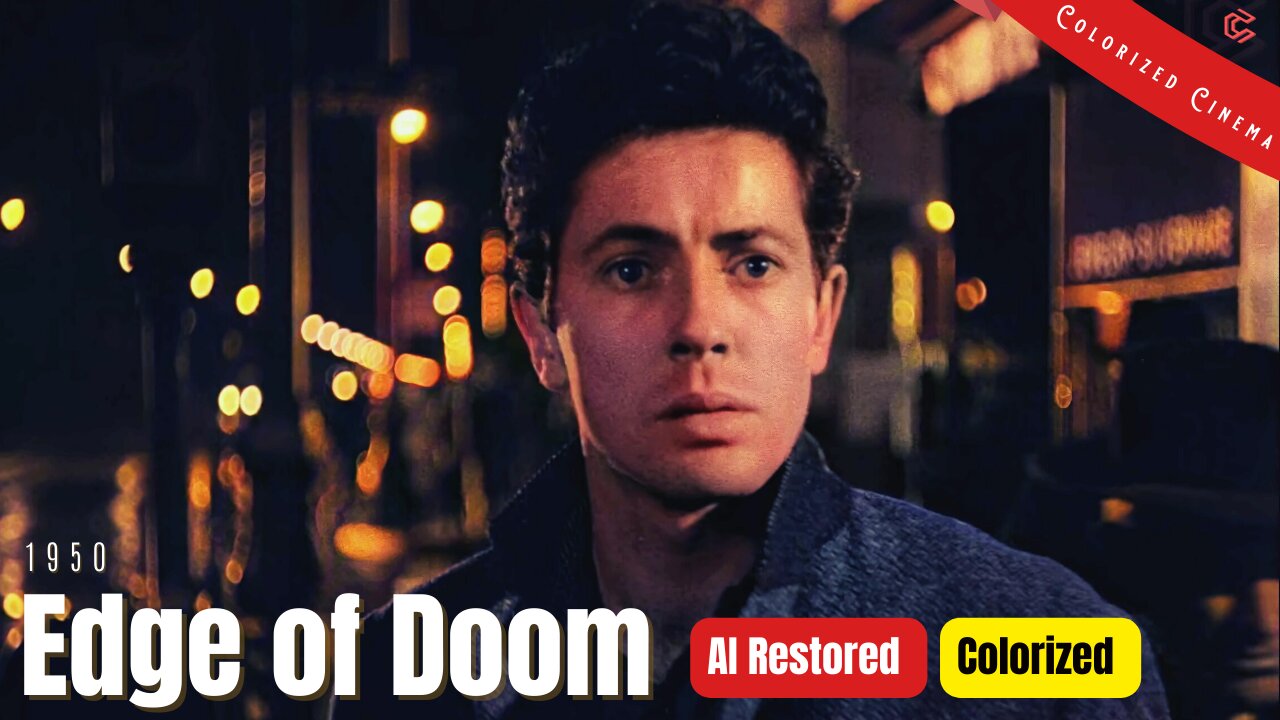 'Edge of Doom' 1950 - Colorized Film Noir | Dana Andrews, Farley Granger | Subtitles
