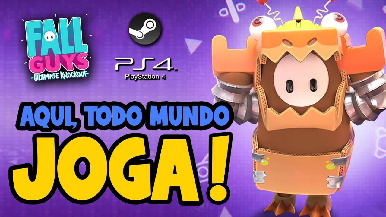 Fall Guys - Ao vivo - Aqui todo mundo joga