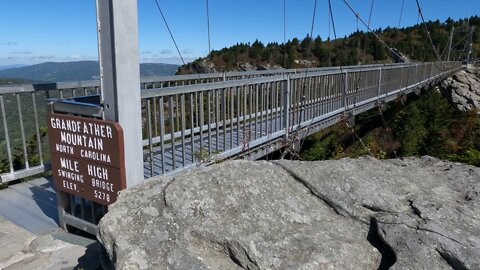 Mile High Swinging Bridge GrandFather Mtn NC Part 2 of 2