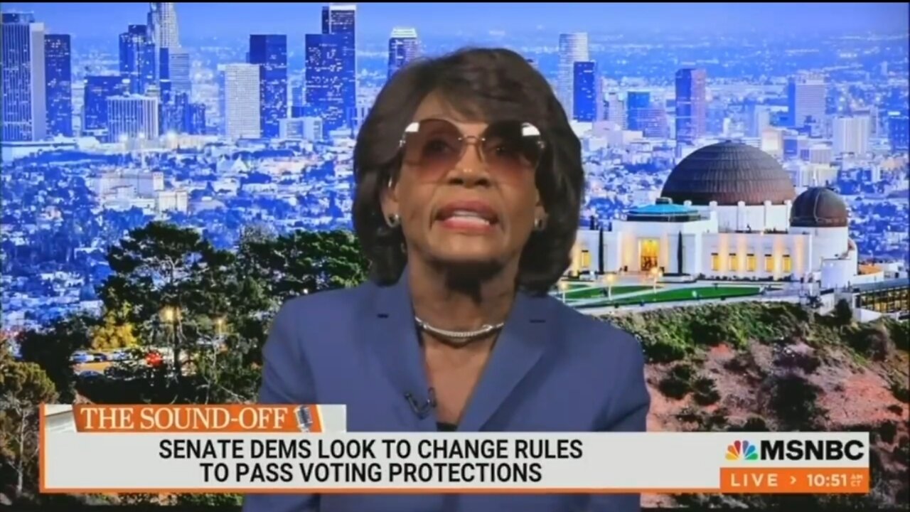 Dem Rep Waters: GOP Voting Legislation Is About ‘Racism’