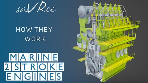 MASSIVE Marine Diesel Two Stroke Engine - How it Works!