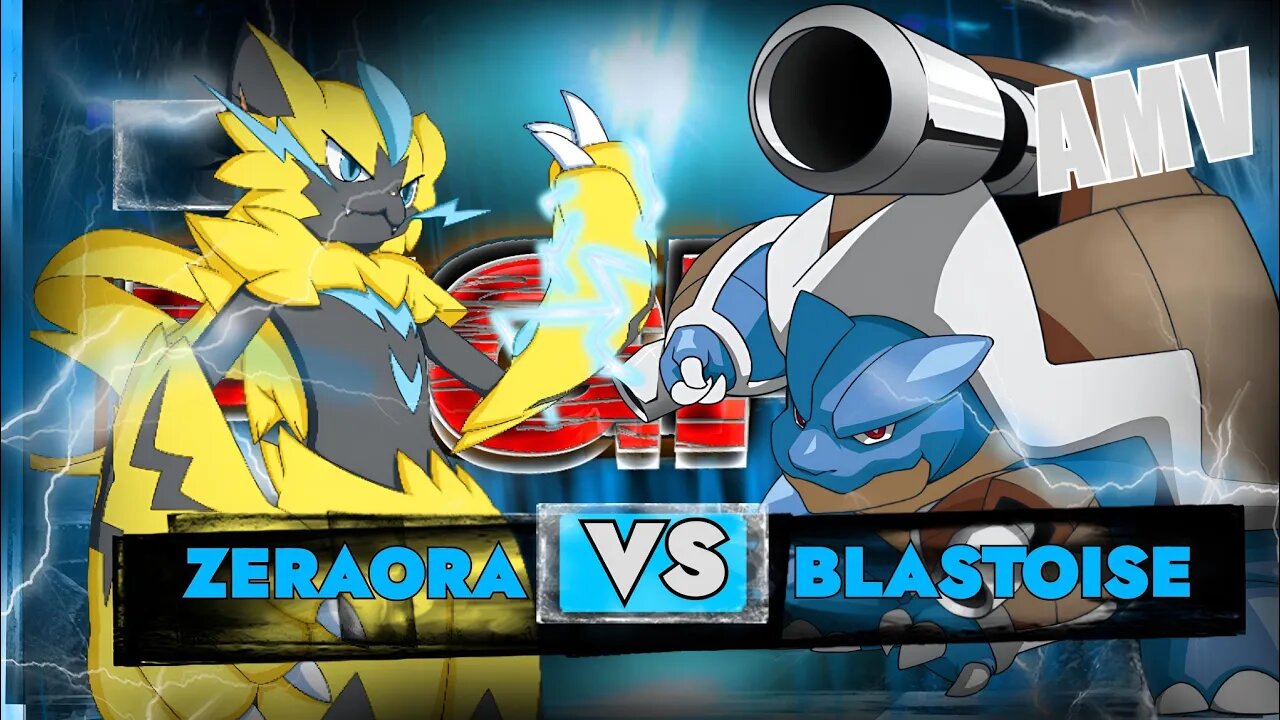 ZERAORA VS MEGA BLASTOISE Legendary & Mythical Pokemon Battle Royale! Pokken tournament- Pokemon AMV