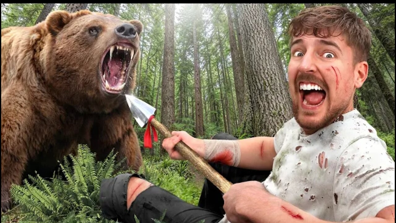 Mr. Beast in forest