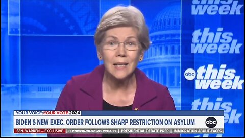 Elizabeth Warren Blames Trump For Biden’s Open Border