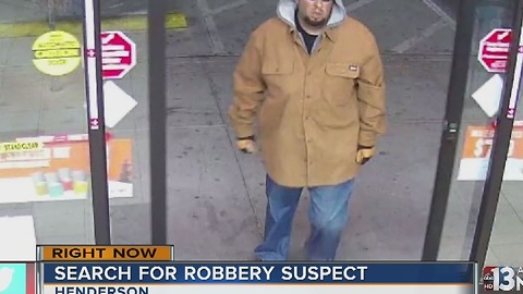 Henderson police seek suspect in convenience store robberies