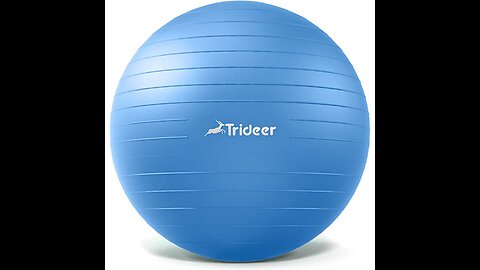 Sportneer Exercise Ball - Extra Thick Yoga Ball with Barre Ball and Quick Pump - Anti-Burst and...