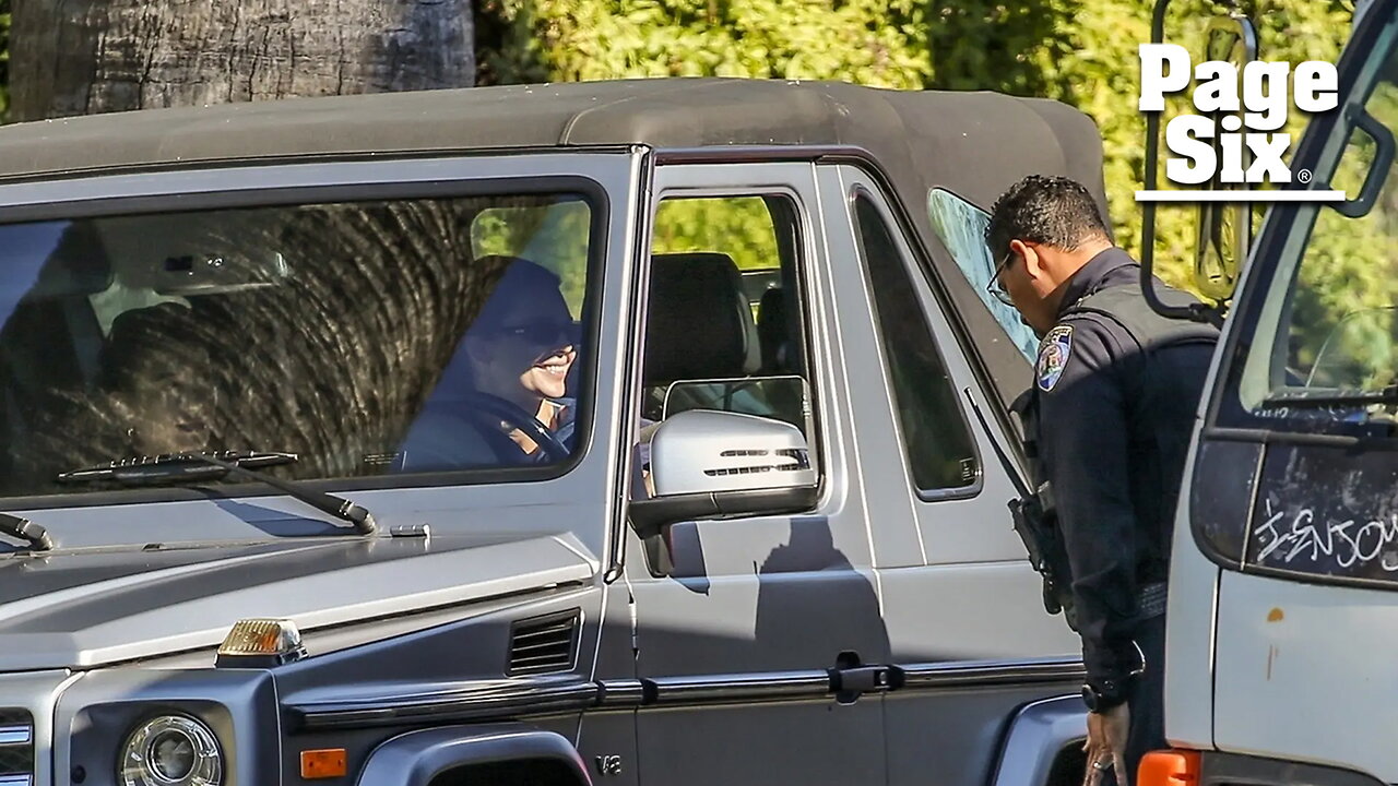 Lucky cop pulls over Kendall Jenner and Hailey Bieber, who laugh off traffic stop