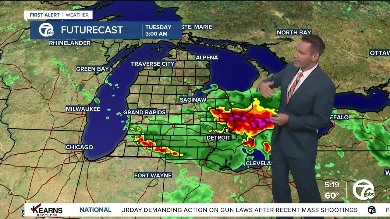 Detroit Weather: Strong storms possible late today and tonight; dangerous heat follows