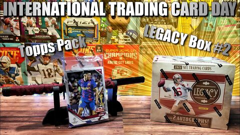 National Trading Card Day Special | Topps Pack & Another 2022 Legacy Football Hobby Box