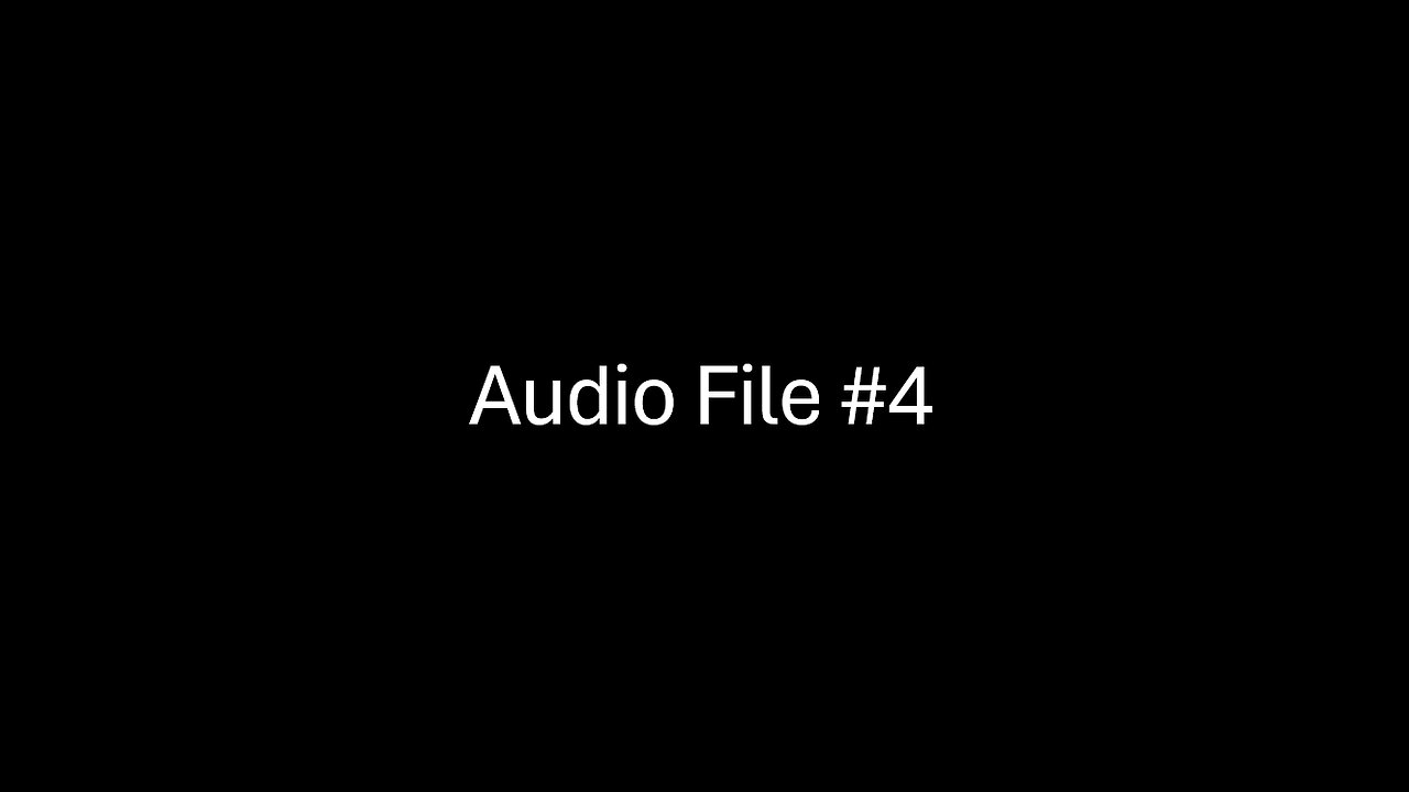 Audio File # 4