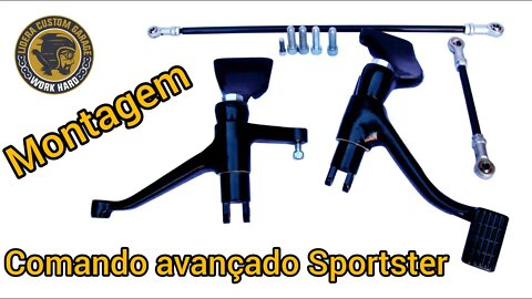 Montagem do comando avançado para HD Sportster