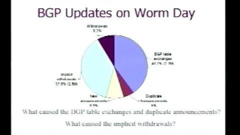 Observation and Analysis of BGP Behavior Under Stress