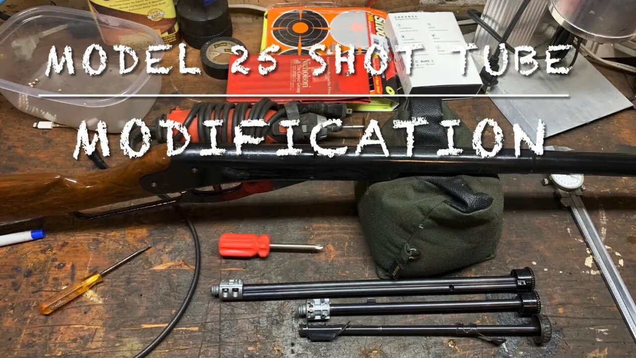 Modifying the model 25 shot tube to make the daisy model 102 into a super thumper jr!