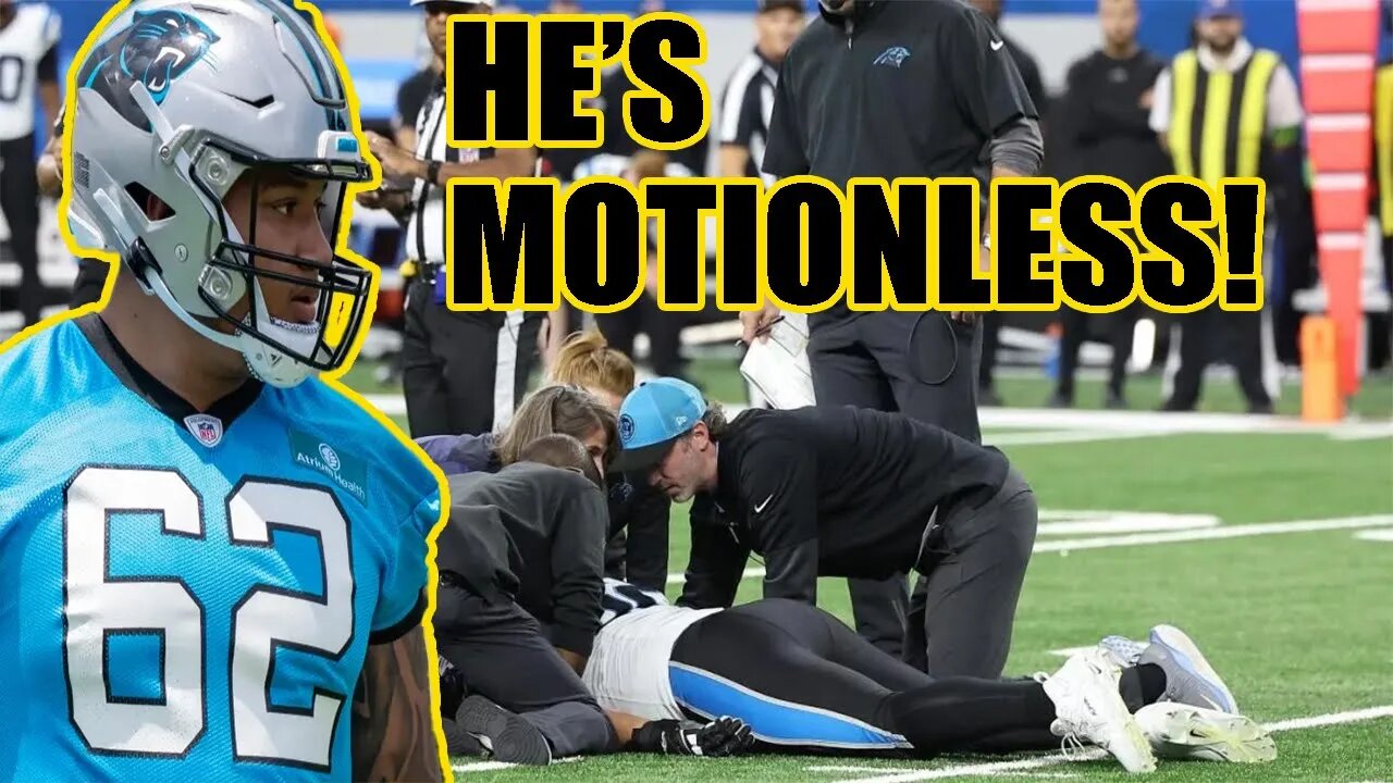 TERRIFYING SCENE as Panthers OL Chandler Zavala GOES DOWN and is MOTIONLESS! Damar Hamlin 2.0?