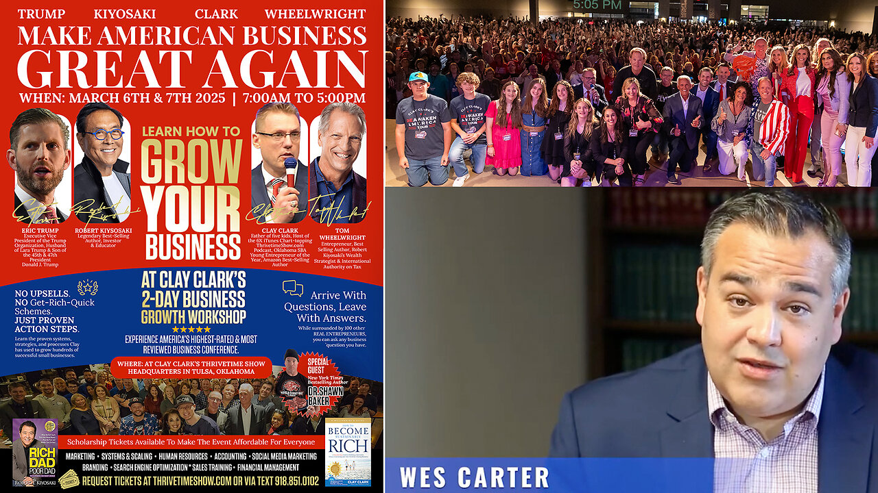 Wes Carter | The Legal Eagle | Legal Eagle & Attorney Wes Carter Answers 7 Frequently Asked Questions from REAL Business Owners + Join Robert Kiyosaki & Eric Trump At Clay Clark's 2-Day (March 6-7) Business Workshop!