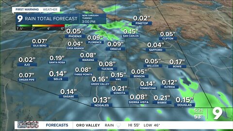 A little more rain and mountain snow on the way