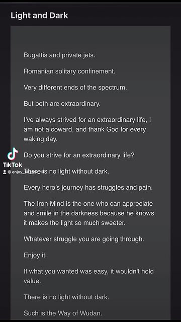 Message from ANDREW TATE