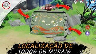Genshin Impact, Localização de TODOS os MURAIS | Super Dica PT-BR