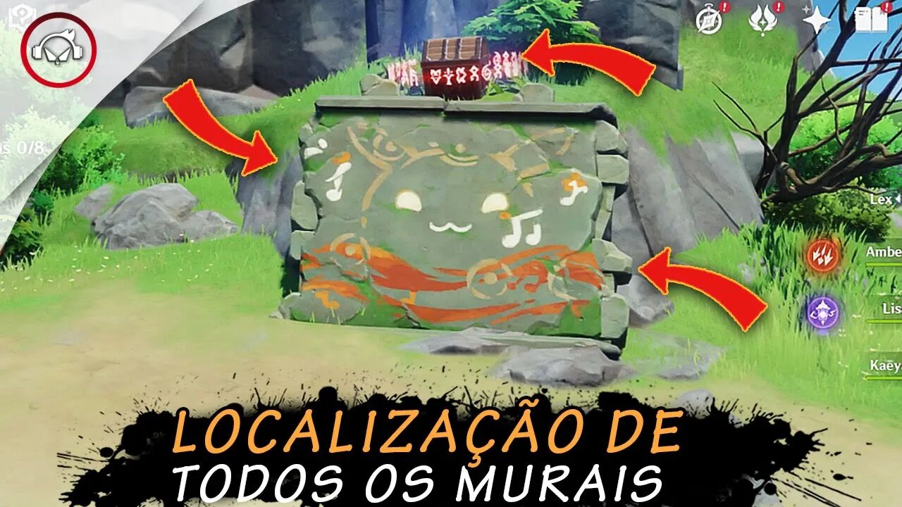 Genshin Impact, Localização de TODOS os MURAIS | Super Dica PT-BR