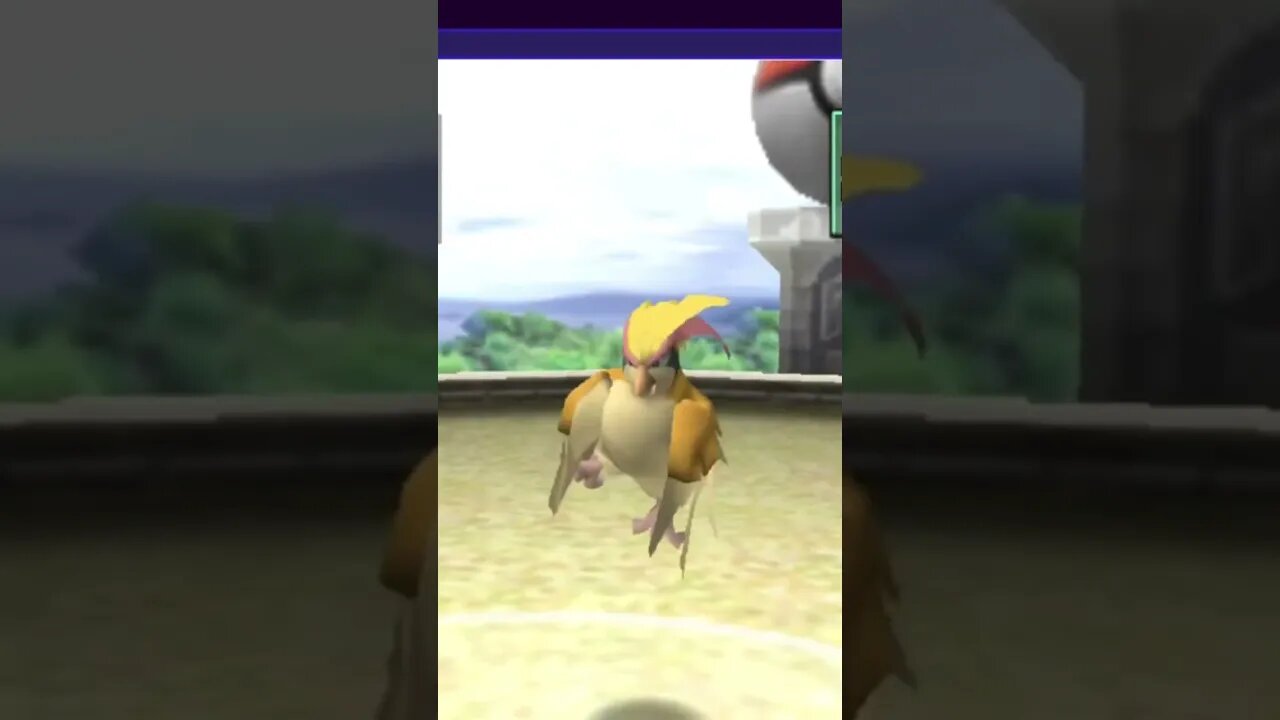 Pokémon Stadium 2 - Pidgeot Used Przcureberry (Cured Paralysis)