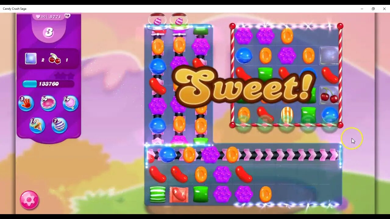 Candy Crush Level 5771 Talkthrough, 26 Moves 0 Boosters