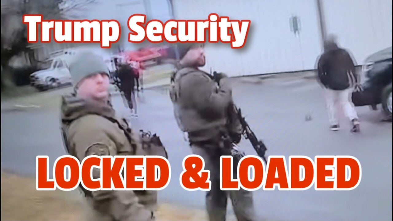 Guns Out! Trump Security With Long Rifles in East Palestine Train Wreck Visit