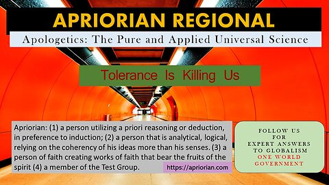 Tolerance Is Killing Us