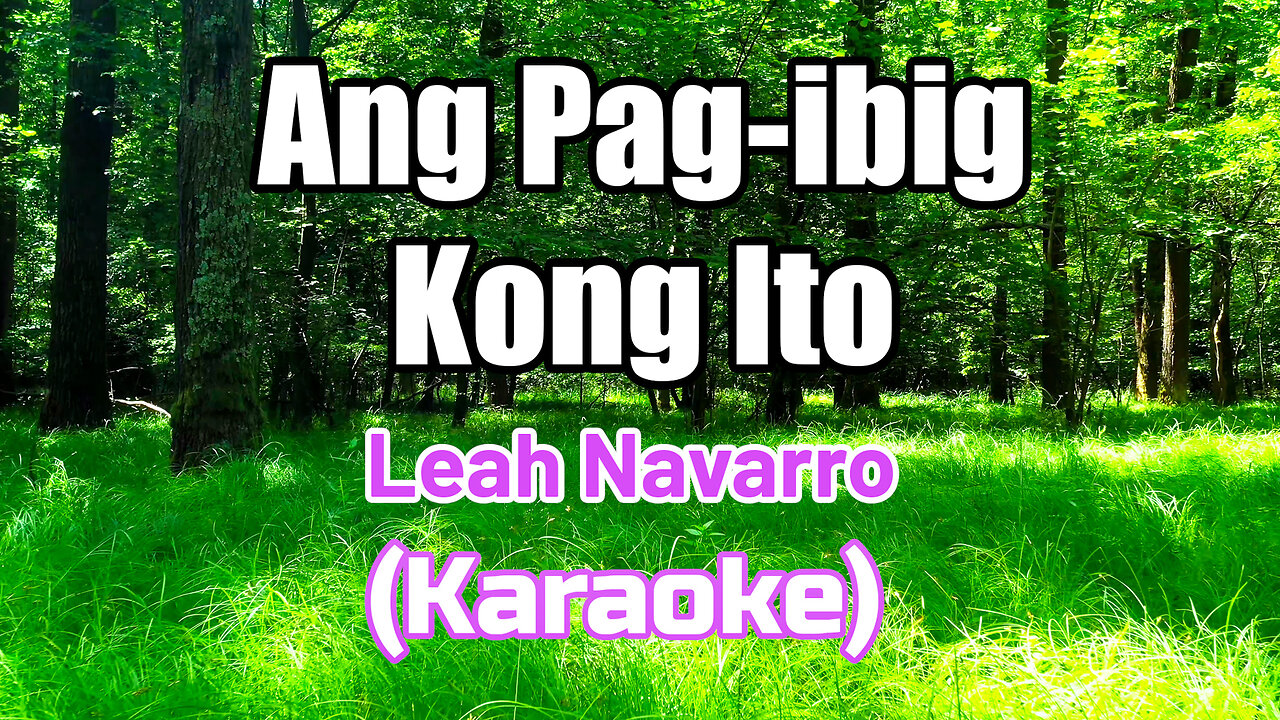 ANG PAG-IBIG KONG ITO - LEAH NAVARRO (KARAOKE)