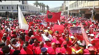 SOUTH AFRICA - Cape Town - Cosatu March (Video) (Jqg)
