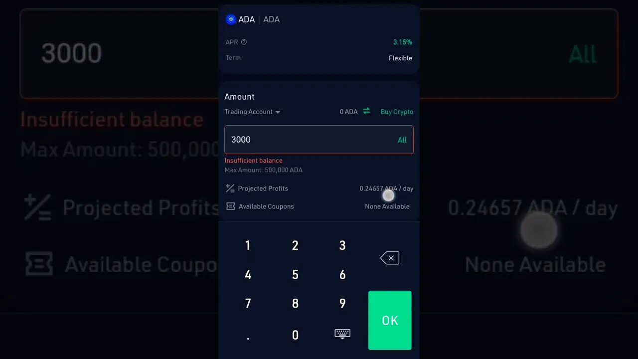 CARDANO KUCOIN PASSIVE INCOME #cryptoinvesting #cardano #stakingrewards #staking #cryptoearn