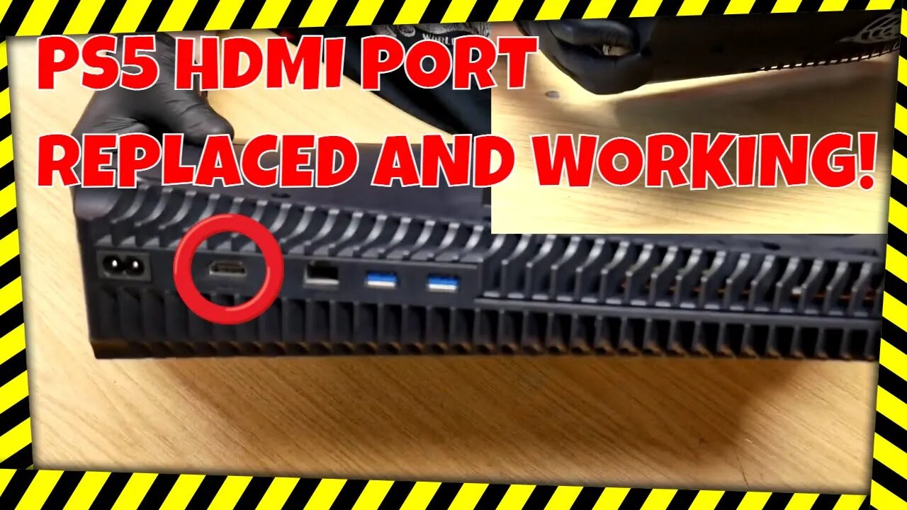 PS5 HDMI Port Fix No Signal Repair Damaged Bent Pins