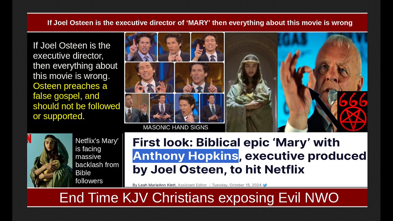 If Joel Osteen is the executive director of ‘MARY’ then everything about this movie is wrong