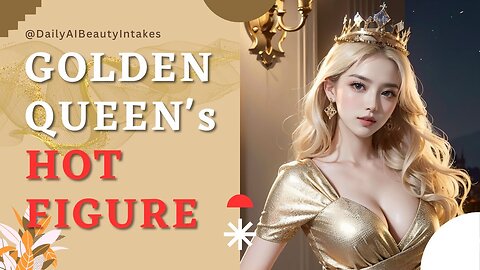 4K AI Lookbook - HOT Figure Of A Golden Queen #AIBeauty #AIArt