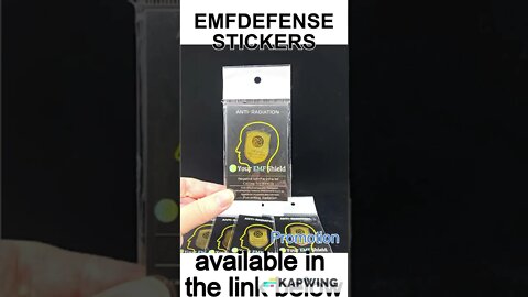 EMFDEFENSE negative ion stickers #shorts