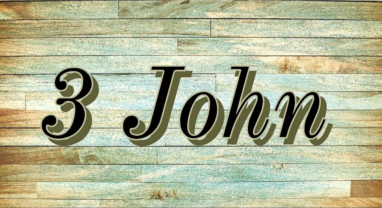 Bible study on the book of 3John "fellowhelpers to the truth" (ch1)