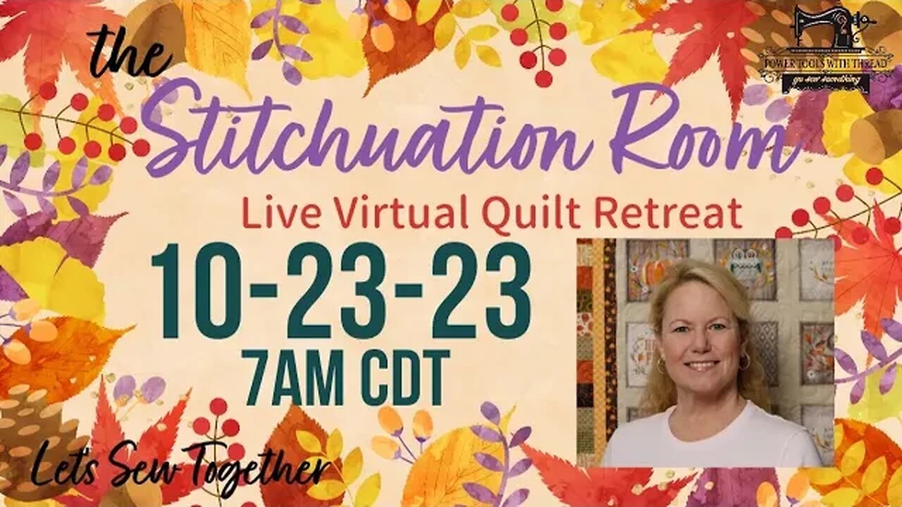 New Stitch-in-the-Ditch Foot! The Stitchuation Room Virtual Quilt Retreat! 10-23-23 Join Me!