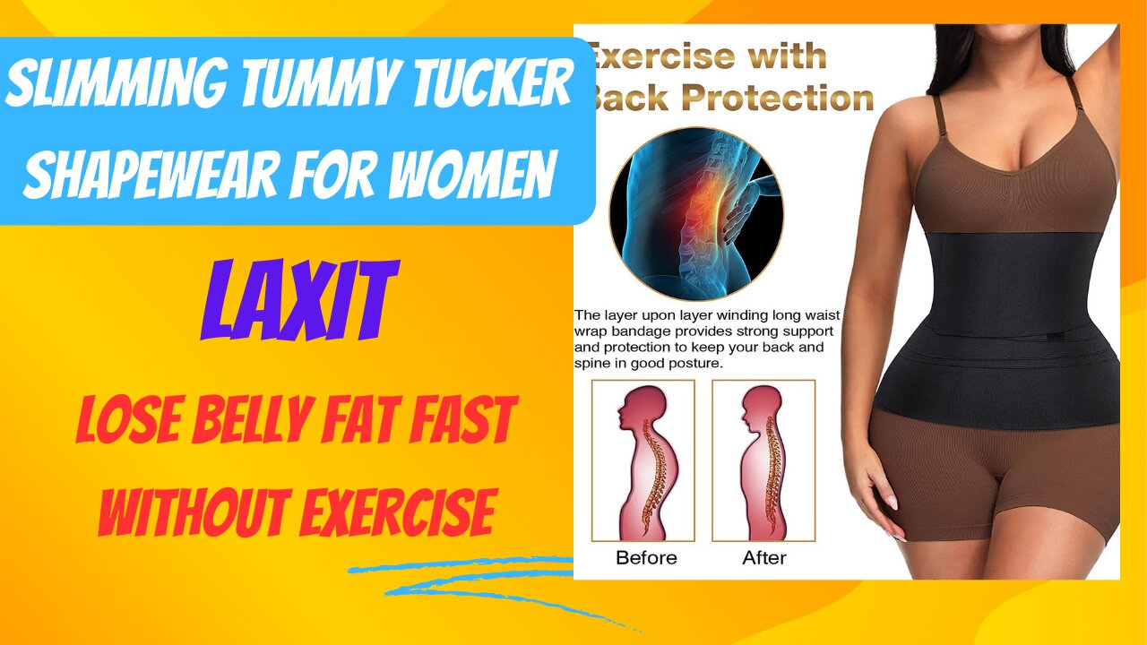 How to Lose Belly Fat Fast Without Exercise : Slimming Tummy Tucker Shapewear for Women