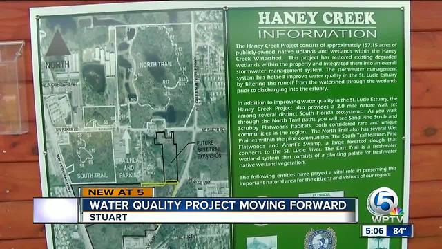 Water quality project moving forward