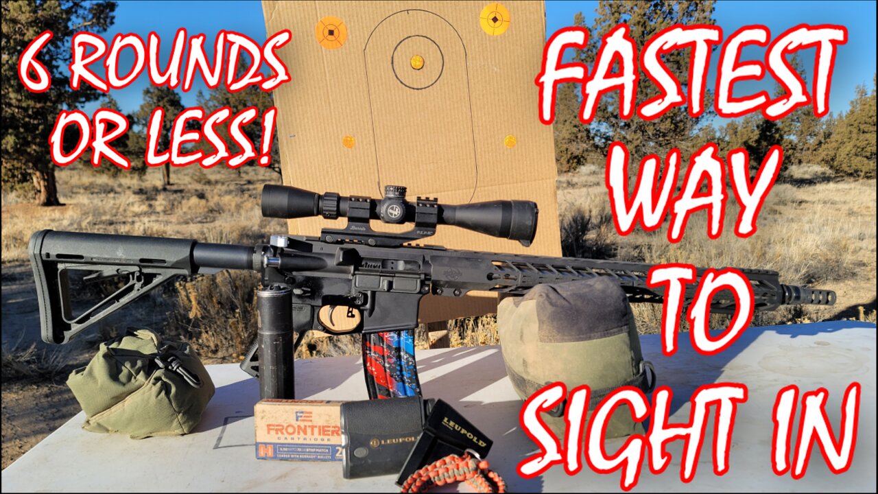 Fastest Way To Sight In a Rifle (old vs new)