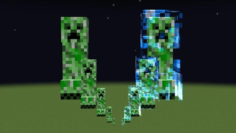 huge creepers vs mega charged creepers