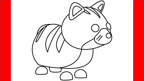 How To Draw Ginger Cat From Adopt Me - Step By Step Drawing