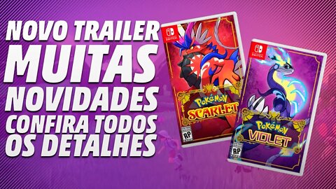 SERÁ ESSE O MELHOR JOGO DE POKÉMON JÁ FEITO? NOVO TRAILER E LENDÁRIOS | Pokémon SCARLET VIOLET