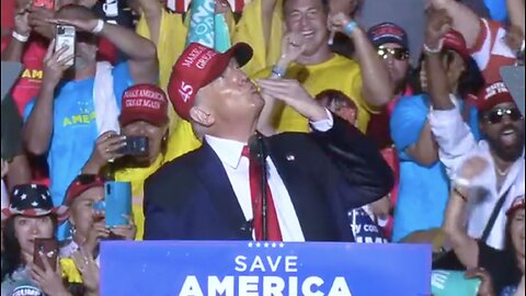 President Trump Blows A Kiss To God