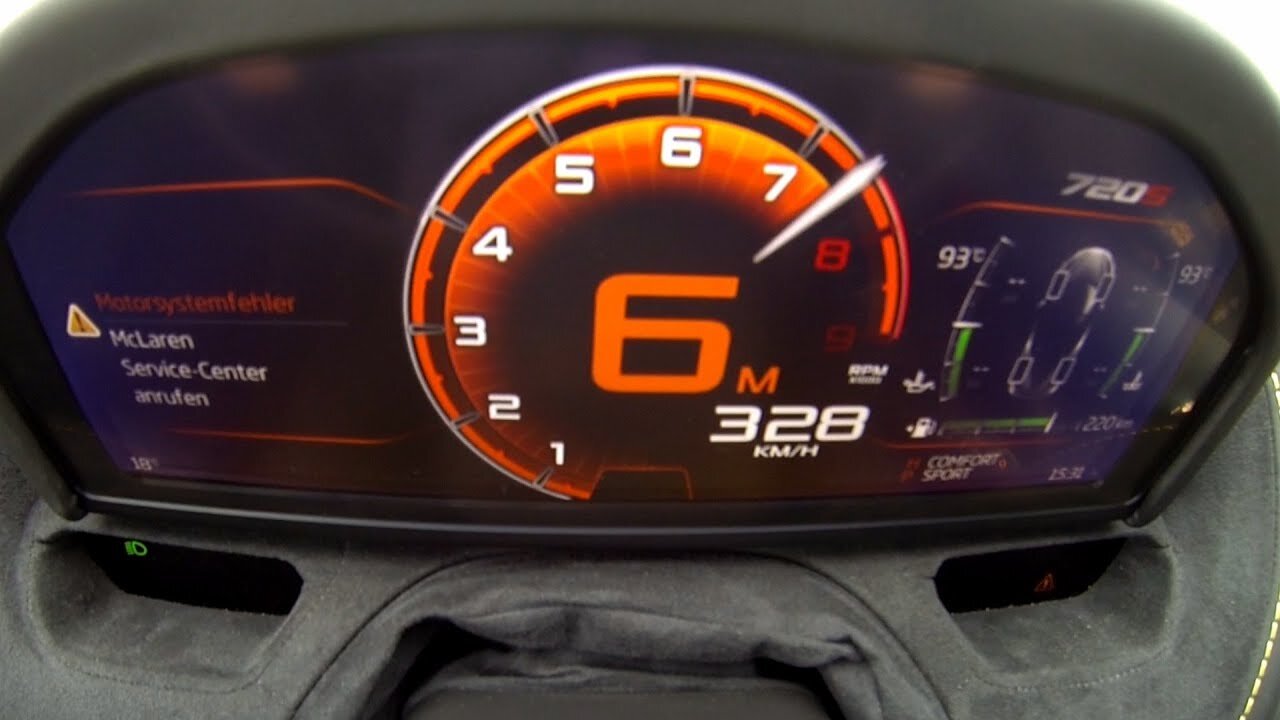 -328 km/h : McLaren 720S acceleration top speed